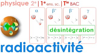 La radioactivité  Désintégration radioactive  Vallée de stabilité  1e ens sc Terminale  Bac [upl. by Nyar]