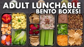 Bento Box Lunch Ideas for Work amp School – Adult LUNCHABLES [upl. by Enillebyam664]