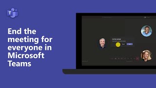 How to end a meeting for everyone in Microsoft Teams [upl. by Lena342]