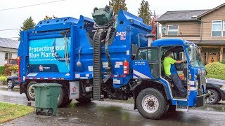 Peterbilt 520  McNeilus ZR quotMiniquot Garbage Truck [upl. by Socrates]