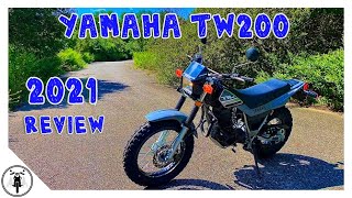 2021 Yamaha TW200 Review  Ride amp Review [upl. by Arvy831]