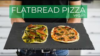 How to make Flatbread Pizza AT HOME  COOKING IN QUARANTINE [upl. by Kirad]