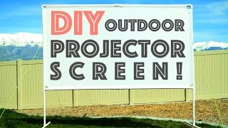 DIY Outdoor Projector Screen  Plus Micro Projector Review [upl. by Pelage]