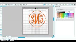 How To Make a Monogram in Silhouette Studio [upl. by Gillie]