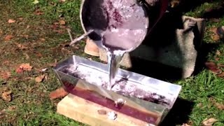 How to Melt Aluminum Cans into Ingot [upl. by Aiym408]