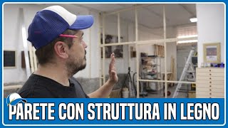 Parete con struttura in legno [upl. by Onibas]