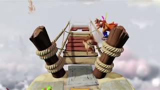 Crash Bandicoot N Sane Trilogy PS4  Easy road to nowhere level using bridge side ropes [upl. by Gould74]