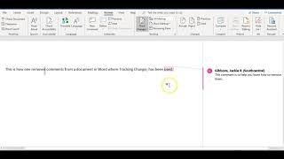 How to Remove Tracking Changes Comments in a Word Document [upl. by Euginomod]