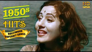 1950s Super Hit Suhaane Bollywood Songs  Top Vintage Video Songs [upl. by Haliak397]