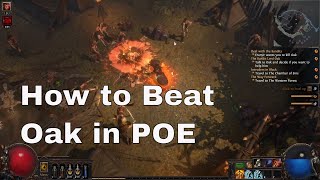 How to Defeat Oak Path of Exile [upl. by Camilla251]