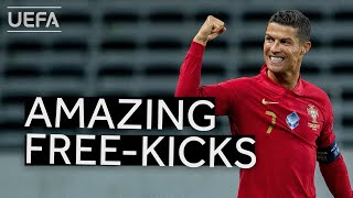 CRISTIANO RONALDO Best Freekicks [upl. by Yznil]