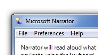 How to turn off narrator in Windows 7 screen reader [upl. by Naud328]