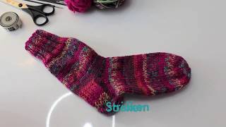 Socken stricken für Anfänger  Teil 1 [upl. by Gladi]