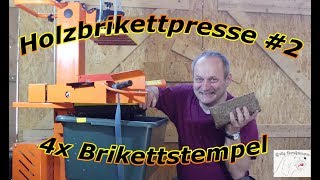 4x Brikettpresse für 11 t Presse Teil 2 [upl. by Joachim]