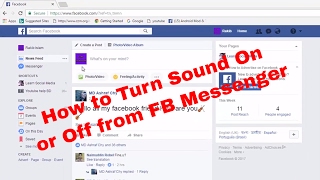 How to Turn Sound On and Off on Facebook Messenger FB Tips 62 [upl. by Weiman]