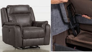 How To Assemble a Power Recliner Griffin Grey Power Reclining Sofa  Living Spaces [upl. by Reffotsirhc]