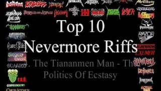 Nevermore Top 10 Riffs [upl. by Fey]