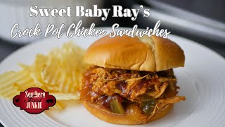 Sweet Baby Ray’s Crock Pot Chicken Southern Food Junkie Style [upl. by Baxie]