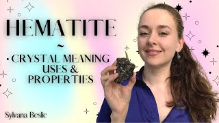 HEMATITE  Crystal Healing Meaning Uses amp Properties ✨ Crystal healing for beginners [upl. by Giguere]