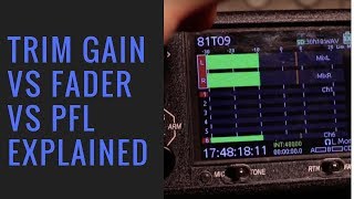 Overview of Trim  Faders  Gain  PFL [upl. by Schroer]