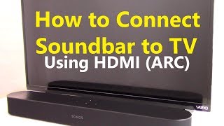 How to Connect Soundbar to TV using HDMI ARC [upl. by Isis3]