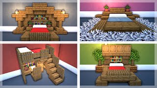 10 AWESOME Bed Designs for Your Minecraft Bedroom [upl. by Aicilak]