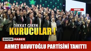 Ahmet Davutoğlu partisini tanıttı [upl. by Vevay]