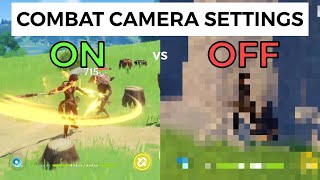 COMBAT CAMERA SETTINGS ONOFF COMPARISON  Genshin Impact [upl. by Wolfe510]