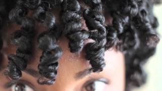 Bantu Knot Out Tutorial on Natural Hair [upl. by Haisej819]