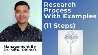 Research Process 11 steps  Research methodology [upl. by Gninnahc]