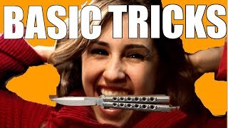 Butterfly Knife Tricks for Beginners 1 Basic Opens [upl. by Aisyat753]