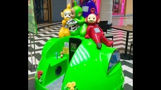 IGGLE PIGGLE And UPSY DAISY Ride Rare TELETUBBIES Dome [upl. by Grissel]