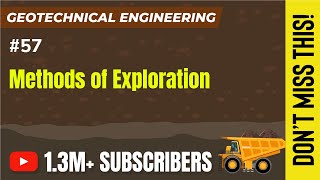 Methods of Exploration  SubSurface Investigation  Foundation Engineering GATE [upl. by Ttezil365]