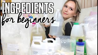 Ingredients needed to Start Making Skincare Products  Formulating for Beginners [upl. by Merla648]