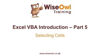 Excel VBA Introduction Part 5  Selecting Cells Range Cells Activecell End Offset [upl. by Ikceb]