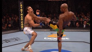 Anderson Silva Top 5 Finishes [upl. by Inalem]