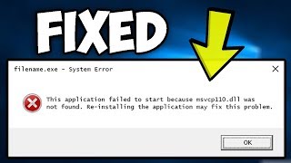 2024 Fix Missing msvcp110dll on Windows 10 [upl. by Ermina406]