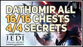 All Chests and Secrets Dathomir Star Wars Jedi Fallen Order [upl. by Ylesara]