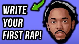 How To Write A Rap Your First Verse In Under 11 Minutes StepByStep [upl. by Pauwles]