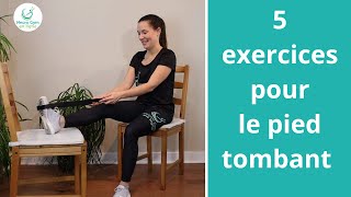 5 exercices pour le pied tombant [upl. by Odnumyer99]