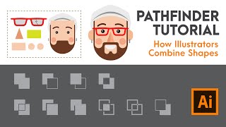 Pathfinder Tutorial for Beginners  Adobe Illustrator [upl. by Eelessej]