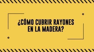 Cómo cubrir o reparar rayones en la madera – Trucoteca  Blu Radio [upl. by Htebezile]