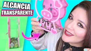 Haz una ALCANCÍA TRANSPARENTE de PUERQUITO ✔ ★Así o más fácil★ DIY [upl. by Deehahs]