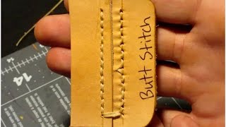 7 Different Ways to Stitch Leather by Hand [upl. by Eonak]