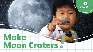 Create Flour Moon Craters  Exploration Station  KiwiCo [upl. by Yremrej]