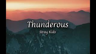 Stray Kids  Thunderous Lyrics English translation lyrical store [upl. by Connelley]