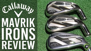 CALLAWAY MAVRIK IRONS Standard Pro amp Max REVIEW [upl. by Alano]