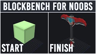 How to create a Minecraft Pickaxe and get it ingame  Blockbench for Noobs  Part 1 [upl. by Elletnahc297]