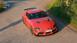 Toyota GR Supra by AC Schnitzer  Startup amp Flybys [upl. by Airol]