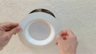 HOW TO REMOVE AND REPLACE A RECESSED LED CEILING LIGHT [upl. by Anastase660]